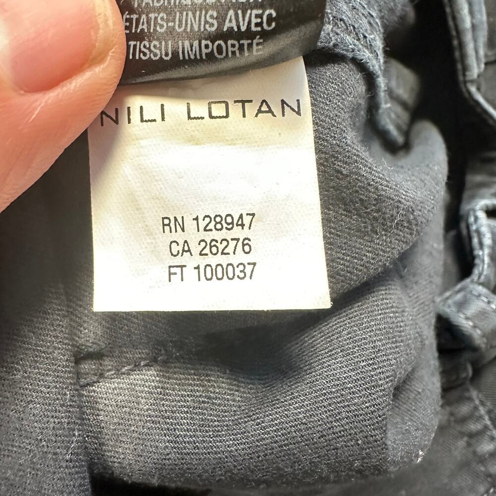 Nili Lotan Cropped French Military Pants Zip Jogger Ankle Carbon 8 - Picture 11 of 16